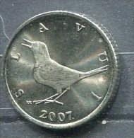 Monnaie Pièce CRAOTIE 1 Kuna De 2007 - Croazia