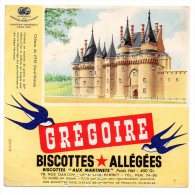 Buvard - Biscottes Allégées Grégoire - Château De Vitre (Ille Et Vilaine) - Zwieback