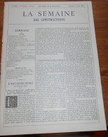 La Semaine Des Constructeurs. N°41. 4 Avril 1891. Cathédrale De Moulins. Croix En Fer Avec Base En Cuivre Rouge. - Magazines - Before 1900