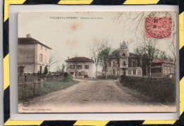 VILLARS-LES-DOMBES. - . QUARTIER DE LA GARE - CARTE COLORISEE - Villars-les-Dombes