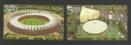 INDIA, 2010, Commonwealth Games Stadium, Stadiums, Set 2 V,  MNH, (**) - Ongebruikt