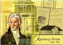 N° Yvert & Tellier 313 - Hongrie (2009) - Oblitéré (Gomme D'Origine) - Kazinczy Ferenc (Réformateur Langue Magyar) - Used Stamps