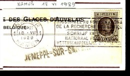 C.O.B. N° 255  Sur Fragment De Lettre - Griffe Linéaire Type I : " JEMEPPE-SUR-SAMBRE ". - Linear Postmarks