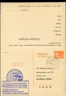 DDR P88-1-88 C1 Antwort-Postkarte ZUDRUCK MIKROELEKTRONIK Frankfurt/O. Stpl. 1989 - Cartes Postales Privées - Oblitérées