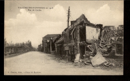 CPA 80 VILLERS BRETONNEUX En 1918 Rue De Corbie , Maison Détruite - Villers Bretonneux