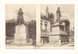 Cp, Sculptures, Maréchal Ney - Maréchal Fabert - Metz (57) - Sculpturen