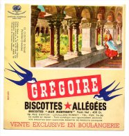 Buvard - Biscottes Allégées Grégoire - Le Cloître D'Elne ( Pyrénées Orientales) - Zwieback