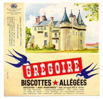 Buvard - Biscottes Allégées Grégoire - Château De Kérouzère (Finistère) - Zwieback