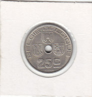 25 CENTIMES Maillechort Léopold III 1938 FL/ FR - 25 Cent