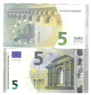 NEW 5 € 2013 ITALIA SERIE SF Mario Draghi FDS UNC DA MAZZETTA S003d1  Cod.€.110 - 5 Euro