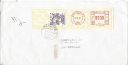 EMA De Genève  + Complément Par Timbre 25/5/1981 Pour Bruxelles - Postage Meters