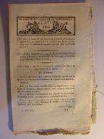 BULLETIN DES LOIS De 1803 - TABLEAU DES FOIRES DE LA LOIRE - ECOLE LOUHANS SAONE ET LOIRE LORGNES VAR - Decretos & Leyes