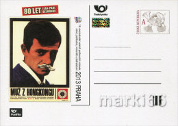 Czech Republic - 2013 - 16th Intl.Exhibition Sberatel - 80 Years Of Jean-Paul Belmondo - Postcard With Hologram - Cartoline Postali