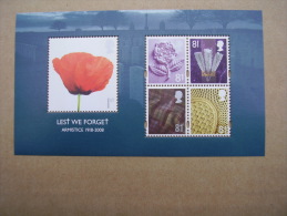 GB  2008  LEST WE FORGET 3rd Issue MINISHEET Five Stamps MNH. - Blocks & Kleinbögen