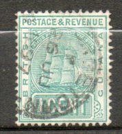 GUYANE BRITANIQUE 1c Vert 1891-1902 N°80 - Britisch-Guayana (...-1966)
