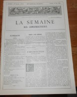 La Semaine Des Constructeurs. N°47. 16 Mai 1891.Villa à Montivilliers (Seine-Inférieure). Salle De Réunions Publiques. - Magazines - Before 1900