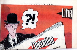 Libération N°5187 Du 22/01/1998 - Spécial Angoulême - Couv. Tardi - Tardi