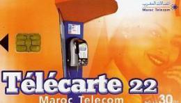 @+ Maroc - 22U Serie 5004 - Date 01/03 - Puce SIE35 - Maroc