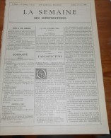 La Semaine Des Constructeurs. N°52. 20 Juin 1891.Hôpital Saint-Louis à Boulogne Sur Mer. Fontaine. - Magazines - Before 1900