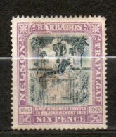 BARBADE  Monuent De Nelson  6p Lilas 1905 N°81 - Barbados (...-1966)