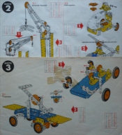 2 MANUELS  INSTRUCTION MECCANO  - BOITE 2 Et 3 - Meccano