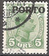 DENMARK #5 ØRE PORTO  STAMPS FROM YEAR 1921 - Strafport