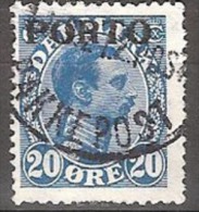 DENMARK #20 ØRE PORTO  STAMPS FROM YEAR 1921 - Postage Due