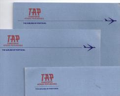 TAP Transportes Aereos Portugueses. 1960 Envelope + Papel De Carta PUBLICIDADE - Stationary Aviation (now Air Portugal) - Articles De Papeterie