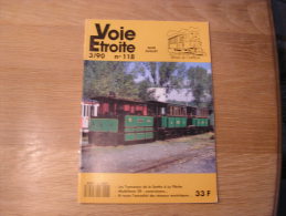 VOIE ETROITE N° 118 Revue APPEVA Train Tram Autorail Chemins De Fer Tramways Sarthe à La Flèche Suze Spay - Bahnwesen & Tramways