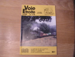 VOIE ETROITE N° 114 Revue APPEVA Train Tram Autorail Chemins De Fer Tramways Mobilisation 1914 Sud  Vicinal Charleroi - Railway & Tramway