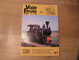 VOIE ETROITE N° 112 Revue APPEVA Train Tram Autorail Chemins De Fer Tramways Voie Militaire 14 18 Ateliers St Gervais - Ferrocarril & Tranvías