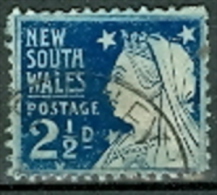 Australien New South Wales 2,5 D. Gest. Königin - Used Stamps