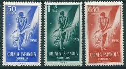 Spanish Guinea 1950 Edifil 295-7 MM* - Guinea Española