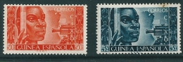 Spanish Guinea 1951 Edifil 309-310 MM* - Guinée Espagnole