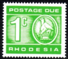 Rhodesia - 1970 Postage Due 1c Reprint (**) # SG D18 , Mi 11 - Rhodésie (1964-1980)