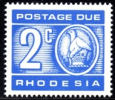 Rhodesia - 1970 Postage Due 2c Reprint (**) # SG D19 , Mi 12 - Rhodésie (1964-1980)