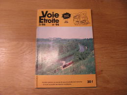 VOIE ETROITE N° 94 Revue APPEVA Train Tram Autorail Chemins De Fer Tramways Voie 60 Bataille Somme Froissy Montdidier - Chemin De Fer & Tramway