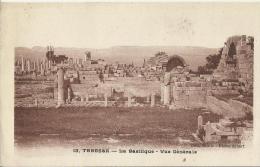 ALGERIA 1927 – POSTCARD – TEBESSA – LA BASILIQUE / THE BASILICA  - WRITTEN IN FRENCH AUG  28,1927 NOT MAILED REPOS2235 - Tebessa