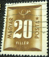 Hungary 1951 Postage Due 20f - Used - Postage Due
