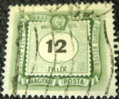 Hungary 1953 Postage Due 12f - Used - Postage Due