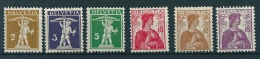 Switzerland 1908 SG 247-52 MM* - Unused Stamps
