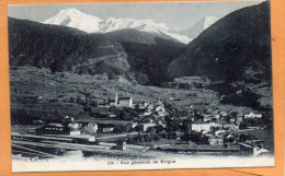 Brigue Railroad Station Switzerland 1905 Postcard - Brigue-Glis 