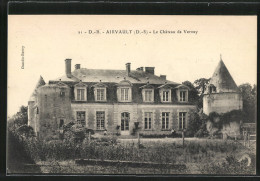 CPA Airvault, Le Chateau De Vernay, Vue Frontale - Airvault