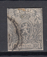 Belgie -  Belgique Ocb Nr :  22a    (zie  Scan) Petit Aminci - 1866-1867 Coat Of Arms