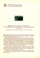 ITALIA  1954 - Bollettino Illustrativo   P.TT.  ACI -  (italiano E Francese) - Automobile - Presentation Packs