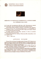 ITALIA  1955 - Bollettino  Ufficiale  P.TT. - 1955 - Rosmini -  (italiano E Francese)  Filosofia - Presentation Packs