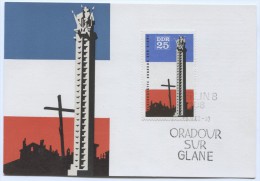 Germany, DDR - Postal Stationery ORADOUR - Sur - GLANE, France, Unused - Sonstige & Ohne Zuordnung