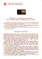 ITALIA  1955 - Bollettino Ufficiale P.TT. (italiano-francese ) -- Giornate Mediche (G. Fracastoro) - Paquetes De Presentación