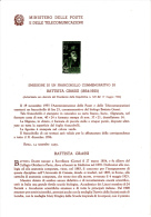 ITALIA  1955 - Bollettino Illustrativo  P.TT. (italiano-francese ) - B.Grassi  - Biologia - Presentation Packs