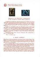 ITALIA  1955 - Bollettino  Ufficiale P.TT. (italiano-francese ) - Beato Angelico - Arte - Pittura - Presentation Packs